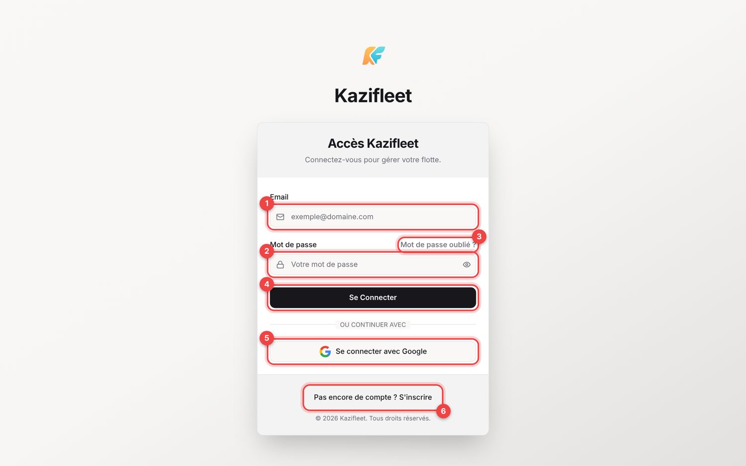 Créer un compte et se connecter — ordinateur