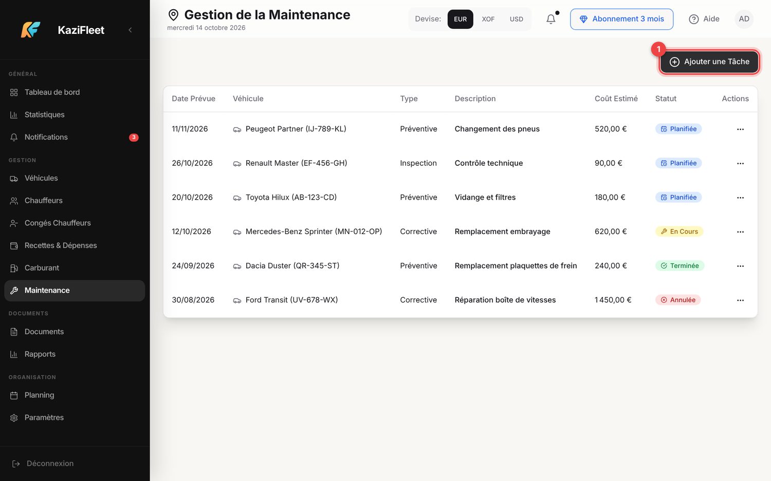 Maintenance — ordinateur