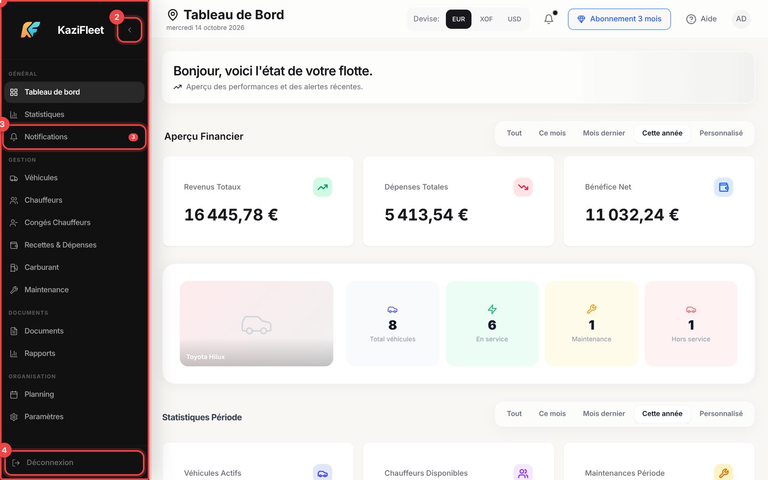 Découvrir l'interface — ordinateur
