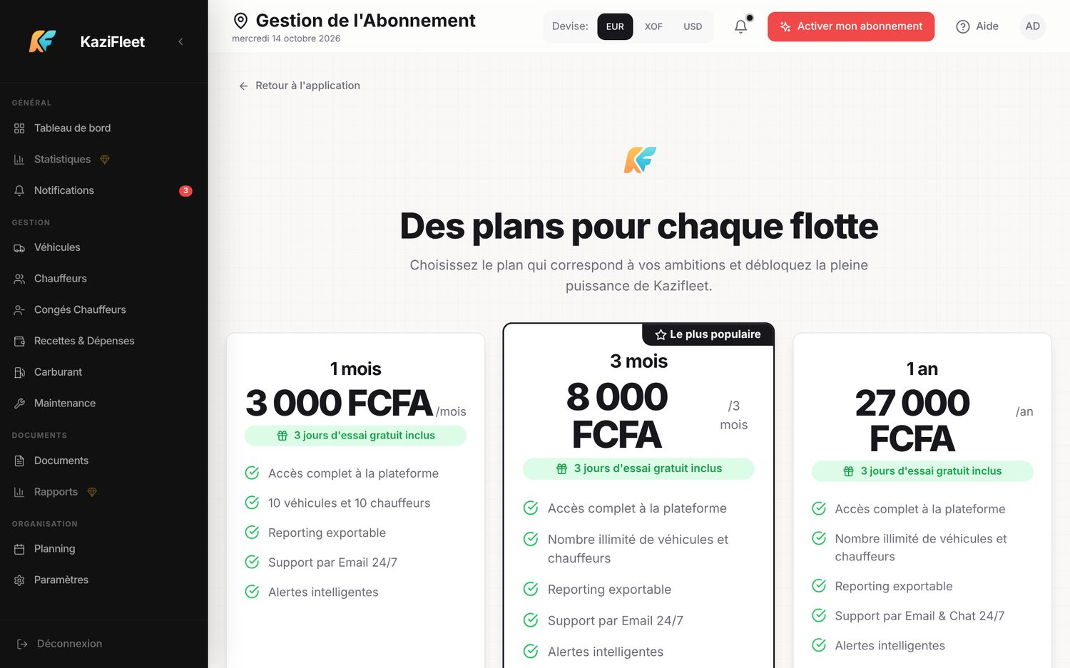 Votre abonnement — ordinateur