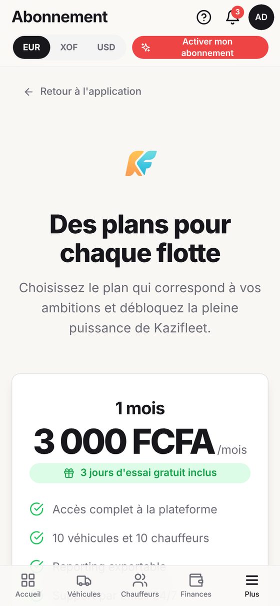 Votre abonnement — téléphone