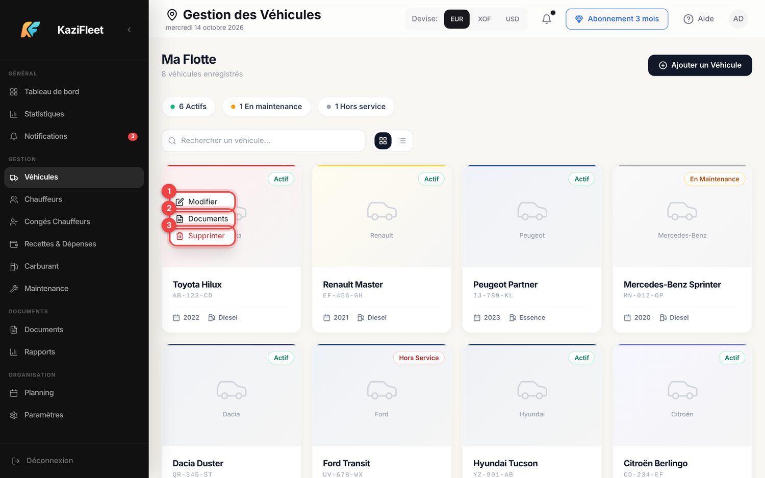 Véhicules — ordinateur
